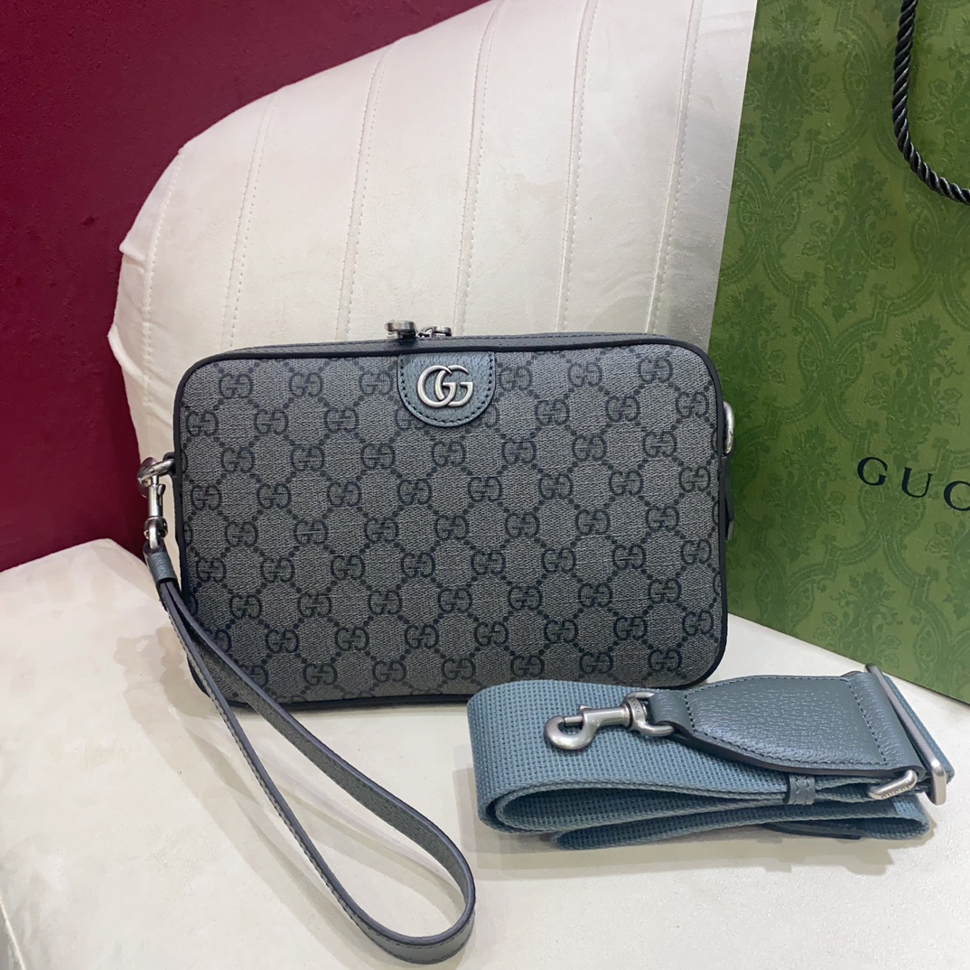 [Gucci] 구찌 오피디아 GG 스몰 크로스백 그레이/블랙