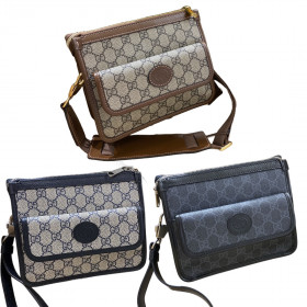 [Gucci] 구찌 GG 레트로 인터로킹 메신저백