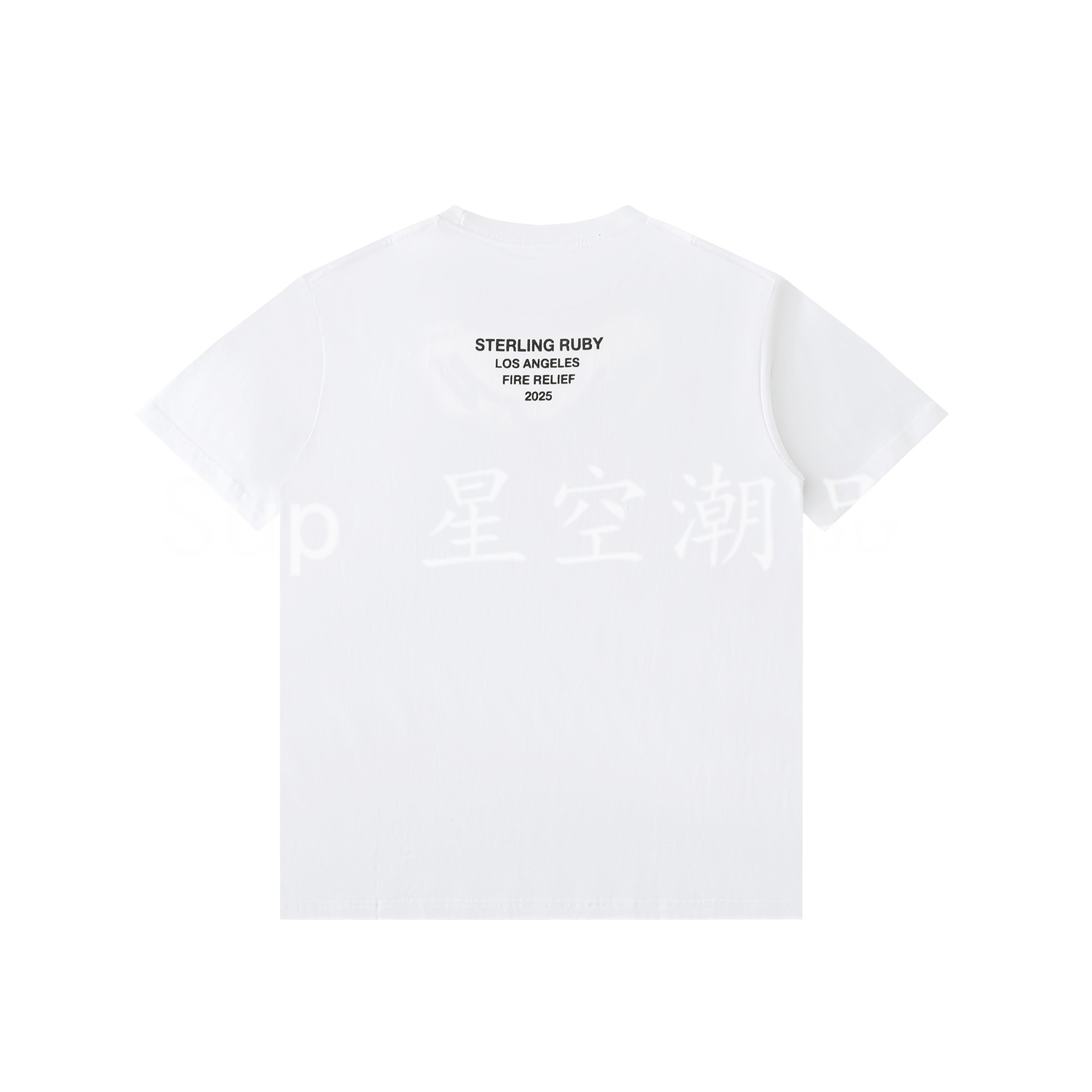 [Supreme] 슈프림 로스엔젤레스 파이어 릴리프 박스 로고 티셔츠