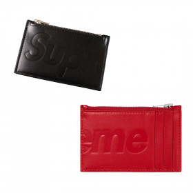 [Supreme] 슈프림 레더 집 카드 홀더