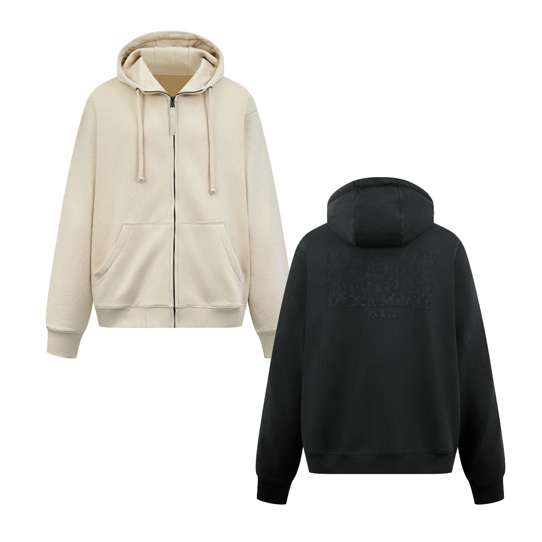 [Maison Margiela] 메종 마르지엘라 넘버즈 저지 후디