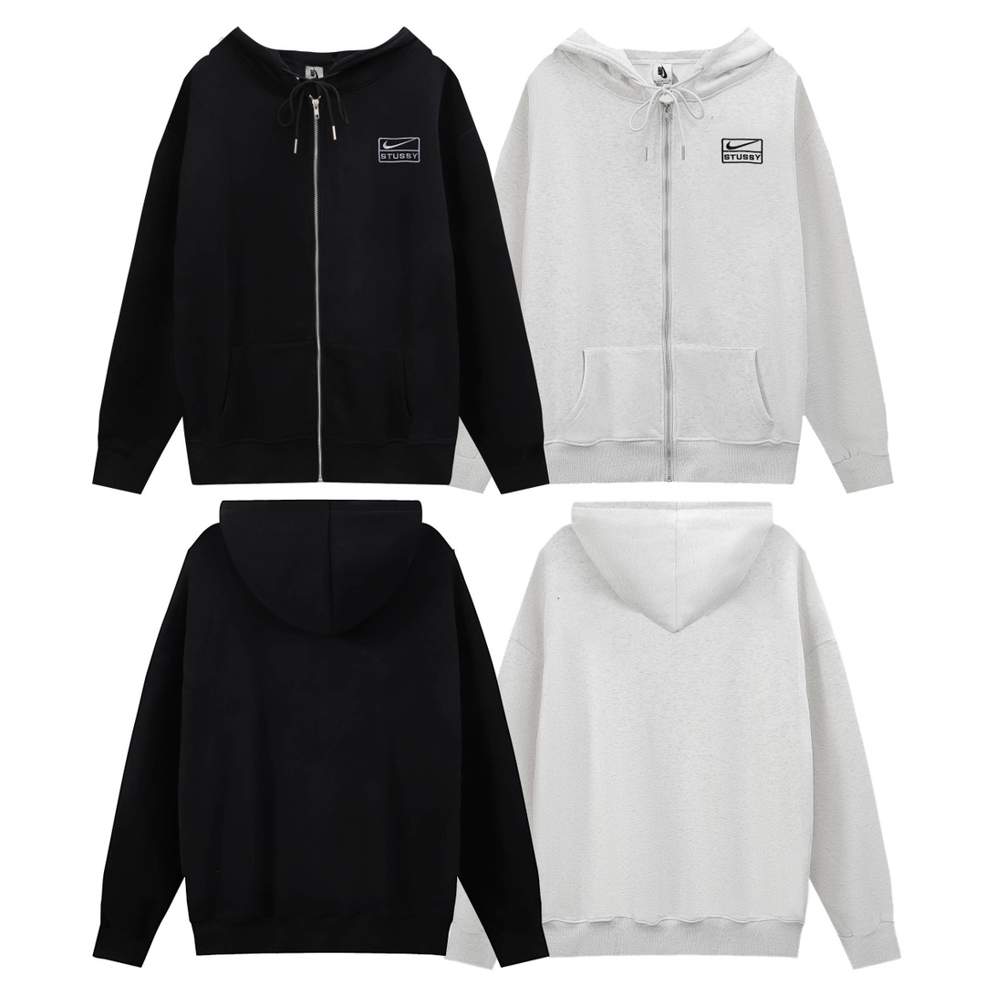 [Stussy] 나이키 x 스투시 풀 집 플리스 후드