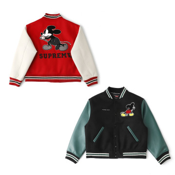 [Supreme] 슈프림 x 넘버 나인 x 미키 마우스 바시티 자켓