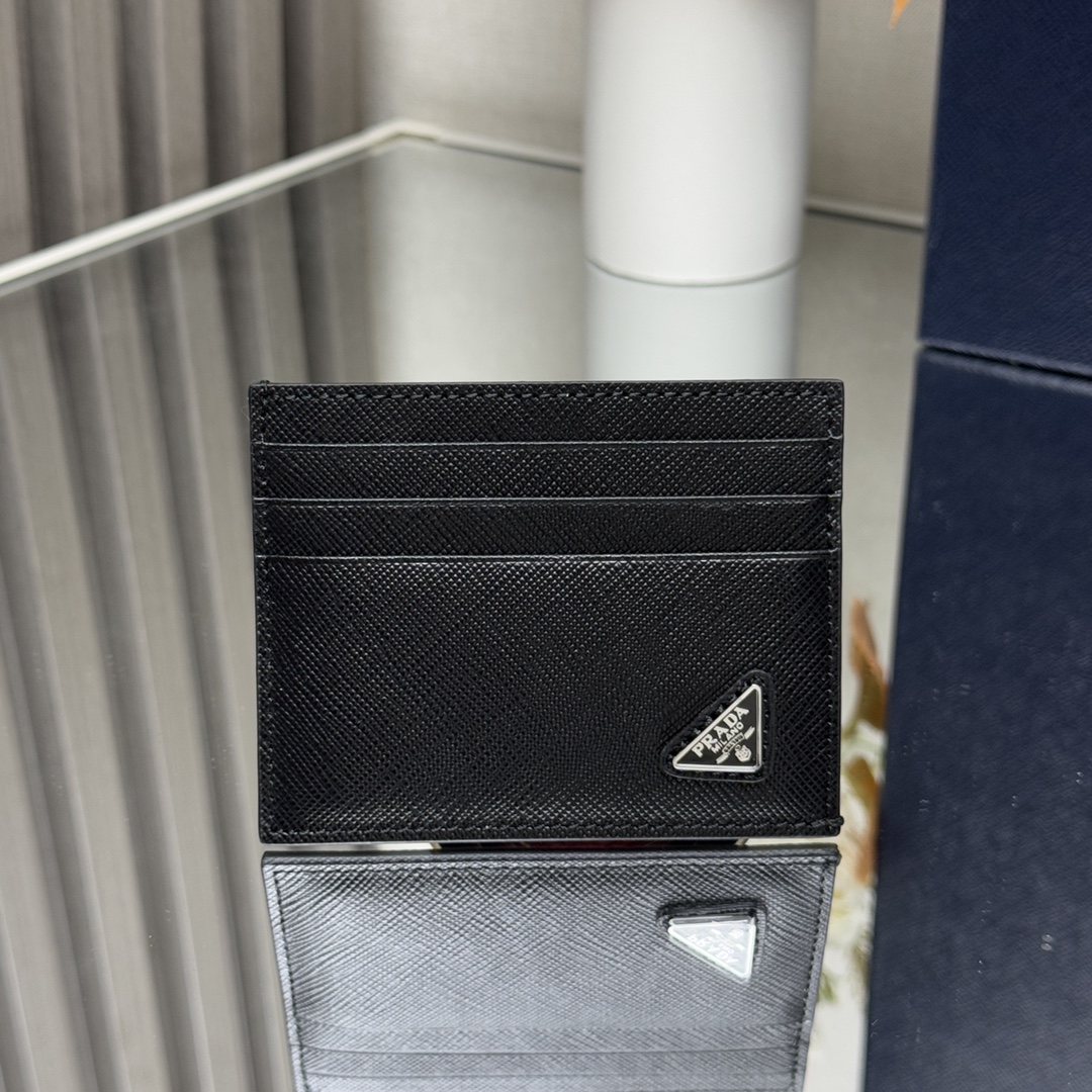 [PRADA] 프라다 사피아노 레더 카드 홀더