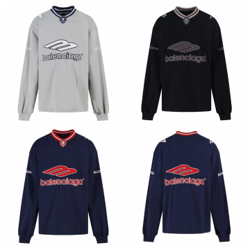 [Balenciaga] 발렌시아가 3B 풋볼 롱 슬리브 V넥 티셔츠