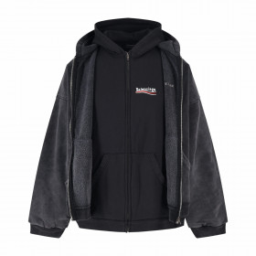 [Balenciaga] 발렌시아가 레이어드 후디 집업