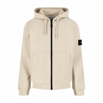 [Stone Island] 스톤 아일랜드 오가닉 코튼 플리스 레귤러 핏 후드 집업
