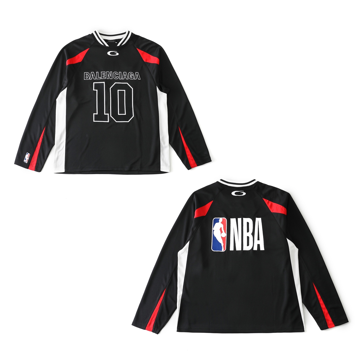 [Balenciaga] 발렌시아가 x NBA 콜라보레이션 오버사이즈 롱 슬리브 티셔츠