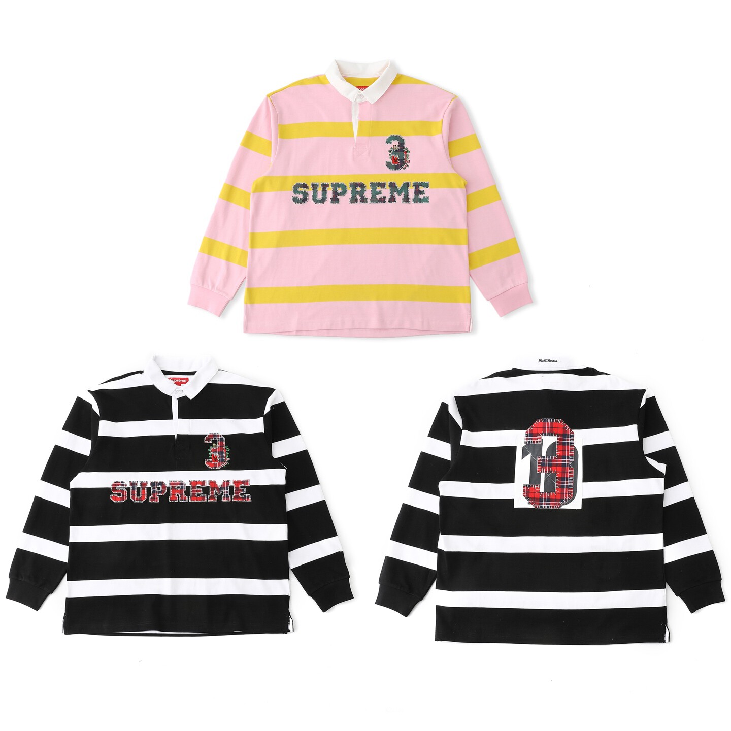 [Supreme] 슈프림 스트라이프 럭비 셔츠