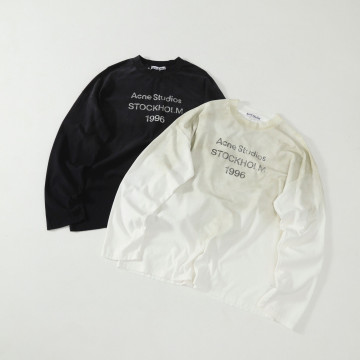 [Acne Studios] 아크네 스튜디오 로고 롱슬리브 티셔츠