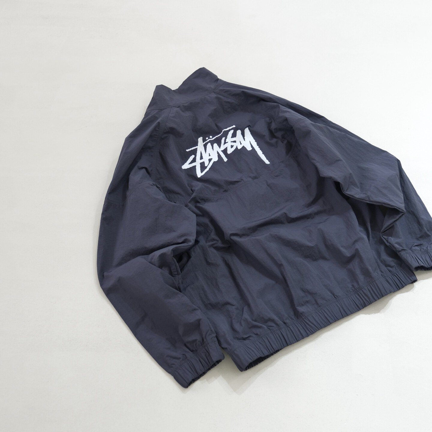 [Nike x Stussy] 나이키 x 스투시 윈드러너 자켓 오프 느와르