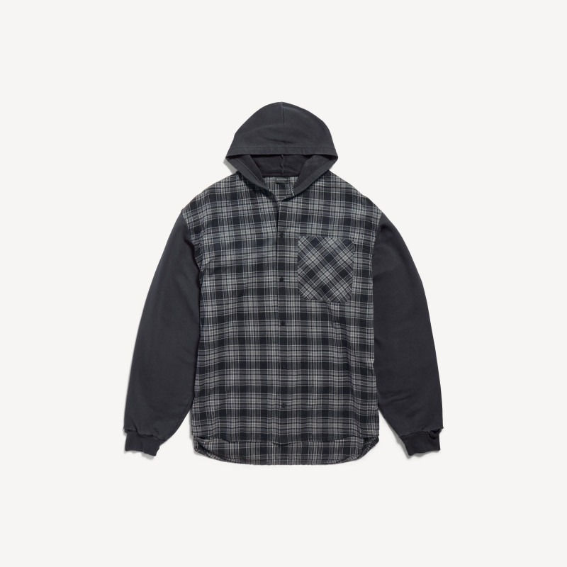 [Balenciaga] 발렌시아가 후디드 하이브리드 셔츠