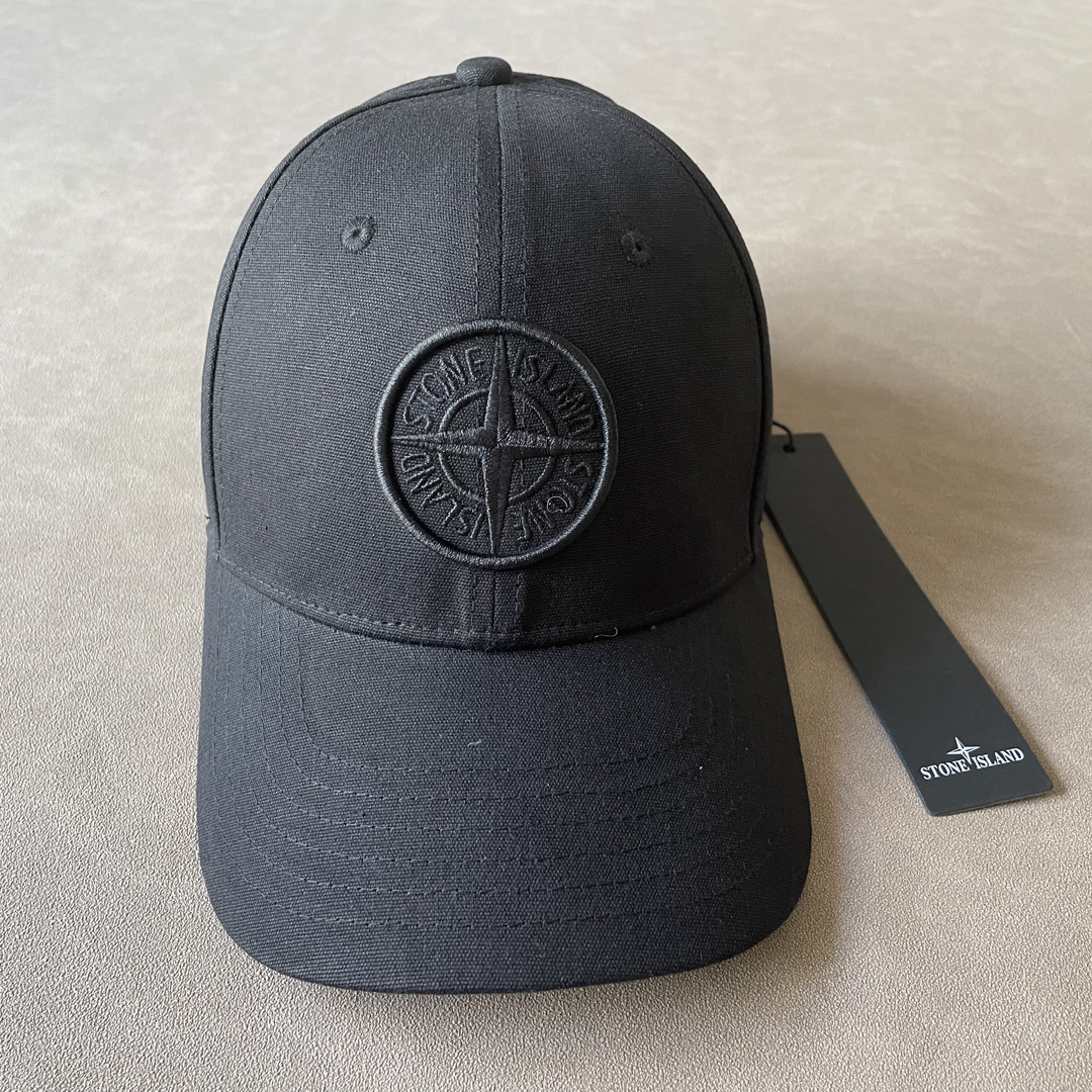[Stone Island] 스톤 아일랜드 99675 6-패널 캡 블랙