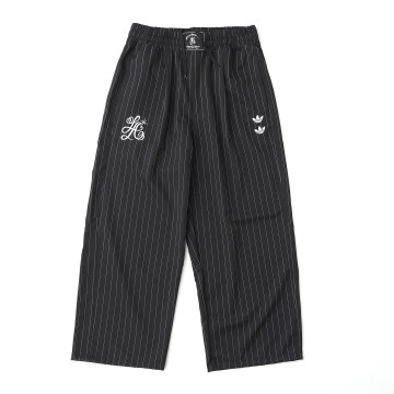 [Adidas x Willy Chavarria] 아디다스 x 윌리 차바리아 핀스트라이프 트랙 팬츠 블랙 화이트