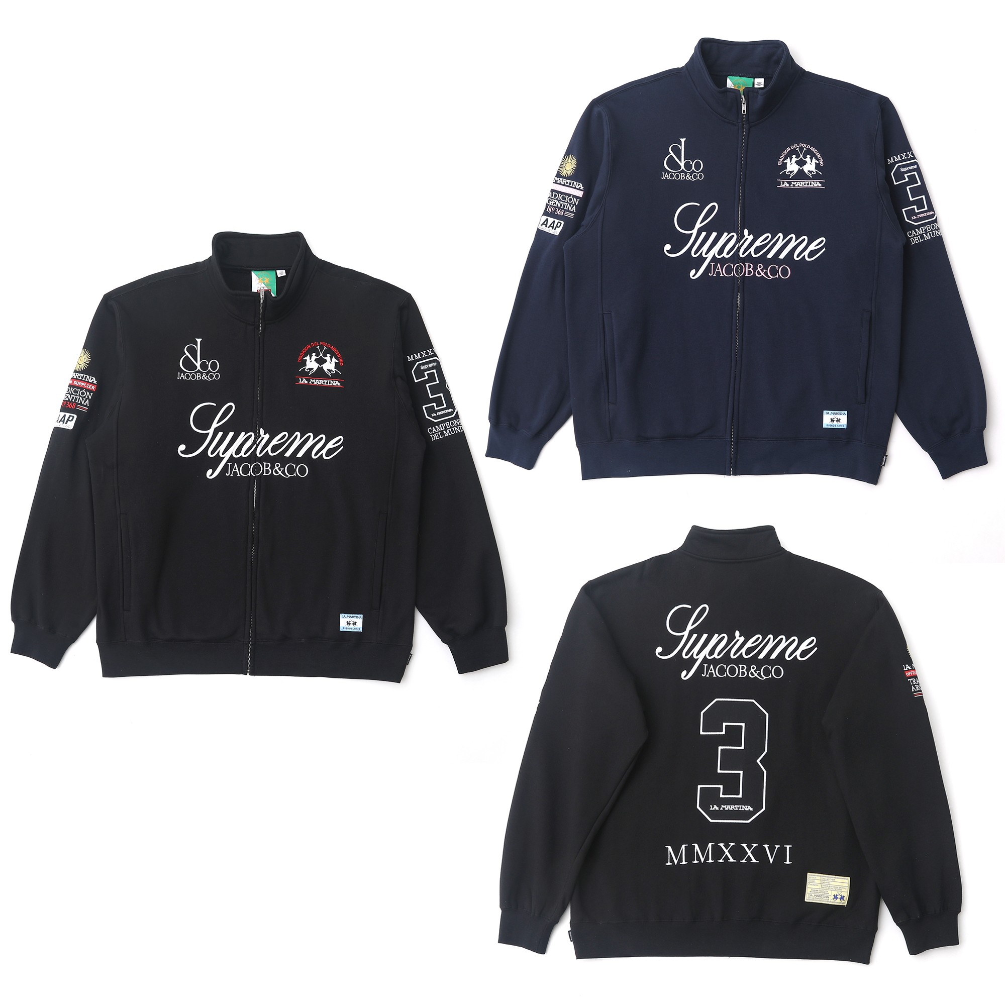 [Supreme x La Martina x Jacob & Co] 슈프림 x 라 마르티나 x 제이콥 앤 코 집업 스웨트셔츠
