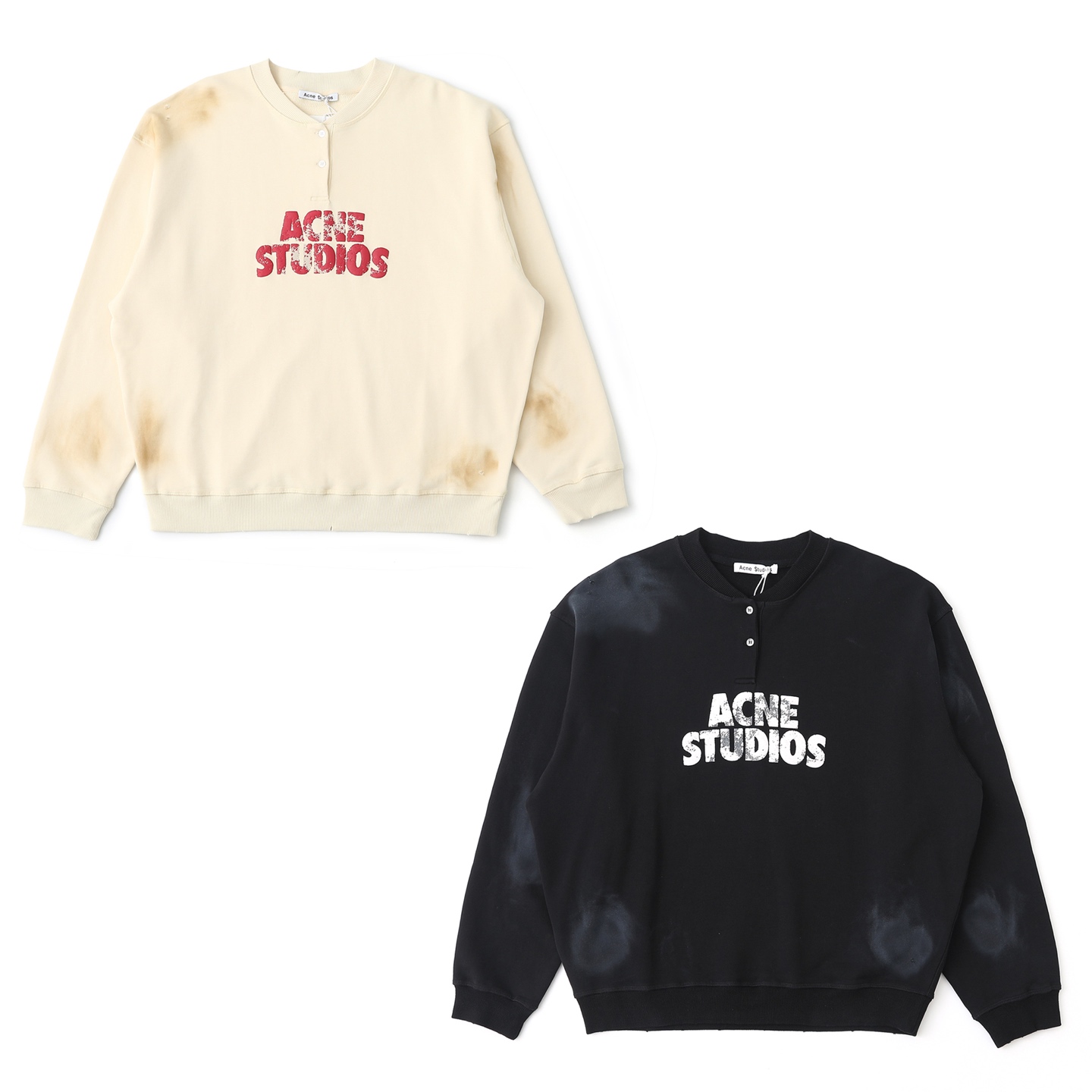 [Acne Studios] 아크네 스튜디오 플리스 로고 스웨트셔츠