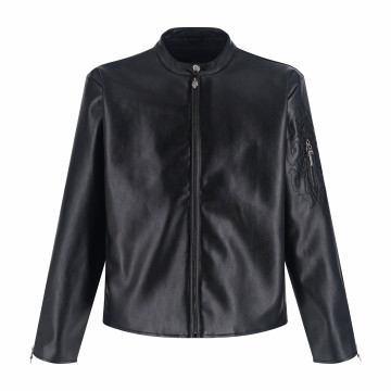 [CHROME HEARTS] 크롬하츠 대거 자수 레더 자켓