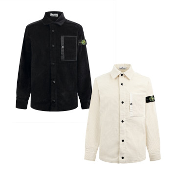[STONE ISLAND] 스톤아일랜드 체스트 포켓 오버셔츠