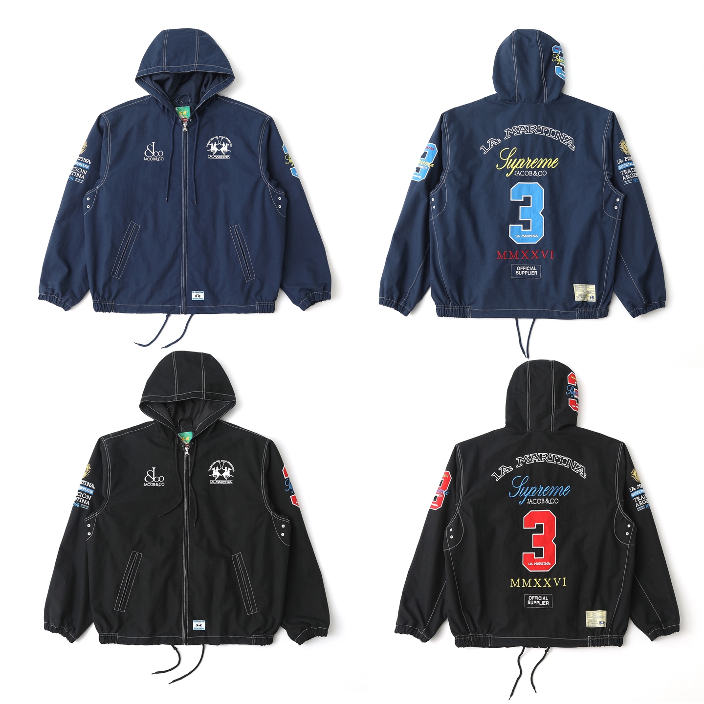 [Supreme] 슈프림 x 라 마르티나 x 제이콥 앤 코 라이트웨이트 후드 자켓