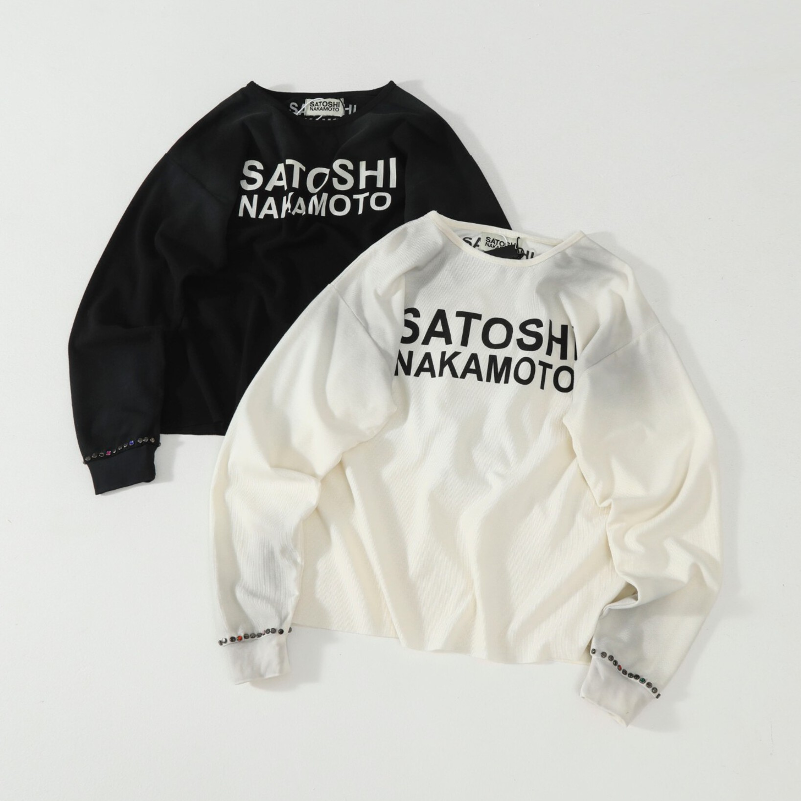 [Satoshi Nakamoto] 사토시 나카모토 로고 써멀 롱 슬리브 티셔츠