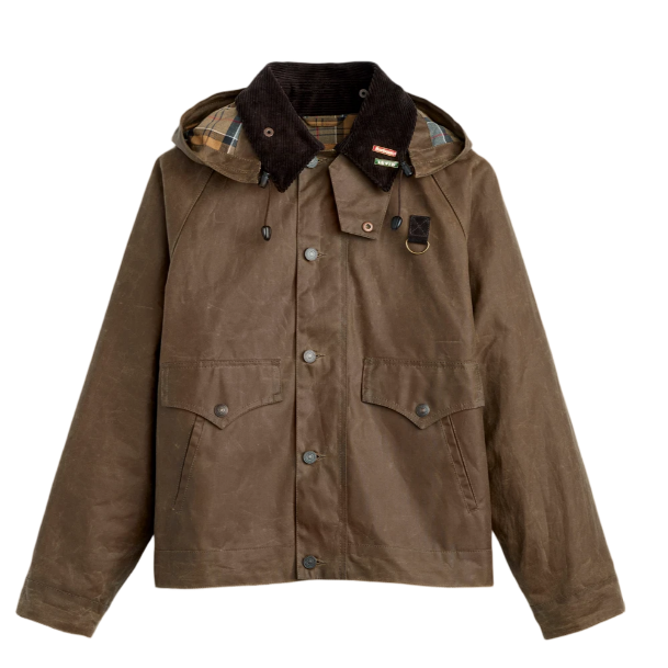 [Levis x Barbour] 리바이스 x 바버 스페이 왁스드 자켓 토바코 왁스