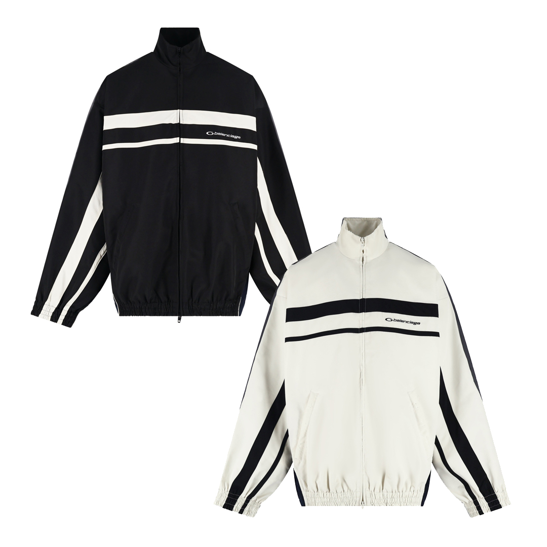 [BALENCIAGA] 발렌시아가 배색 패널 트랙 자켓