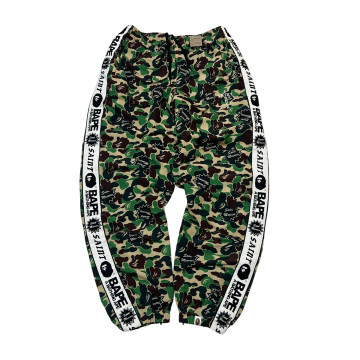[Saint Mxxxxxx x BAPE] 세인트 마이클 x 베이프 스테이프 트랙 팬츠 카모