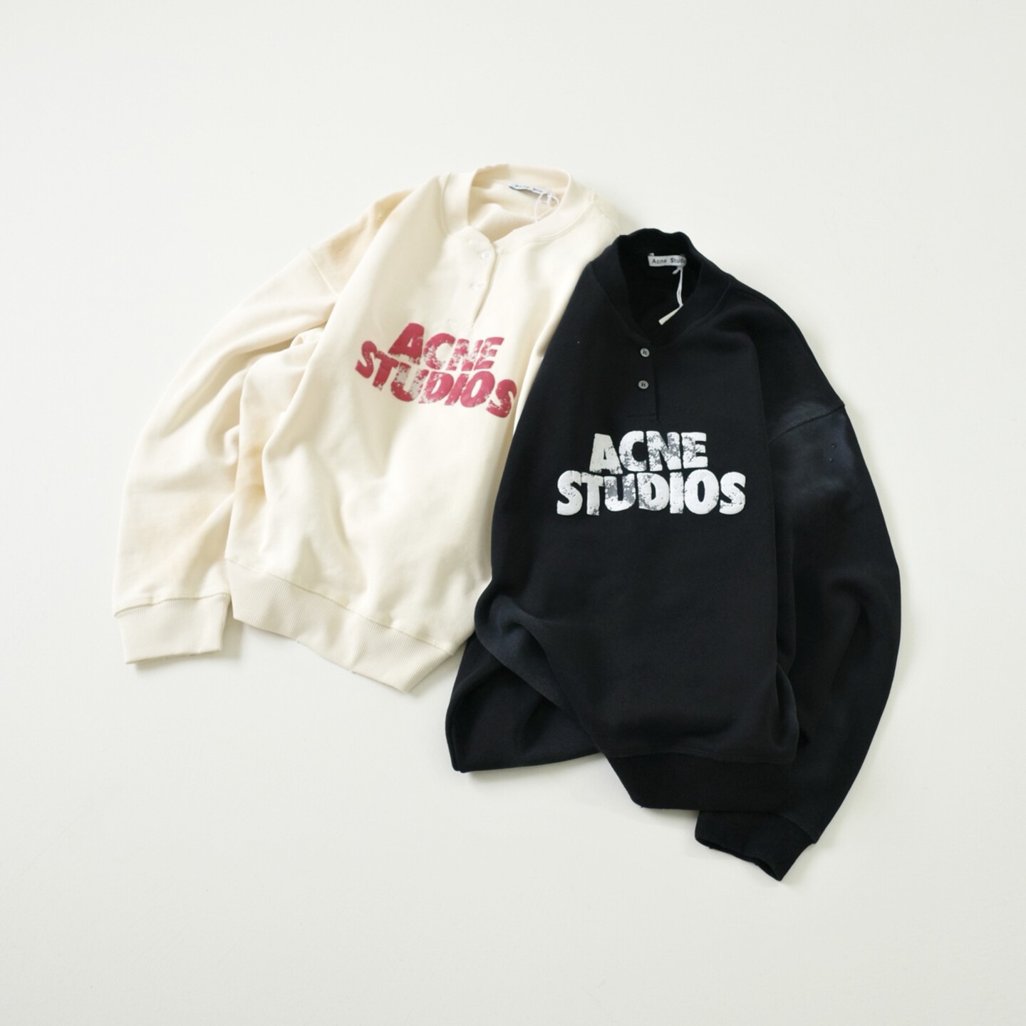 [Acne Studios] 아크네 스튜디오 플리스 로고 스웨트셔츠