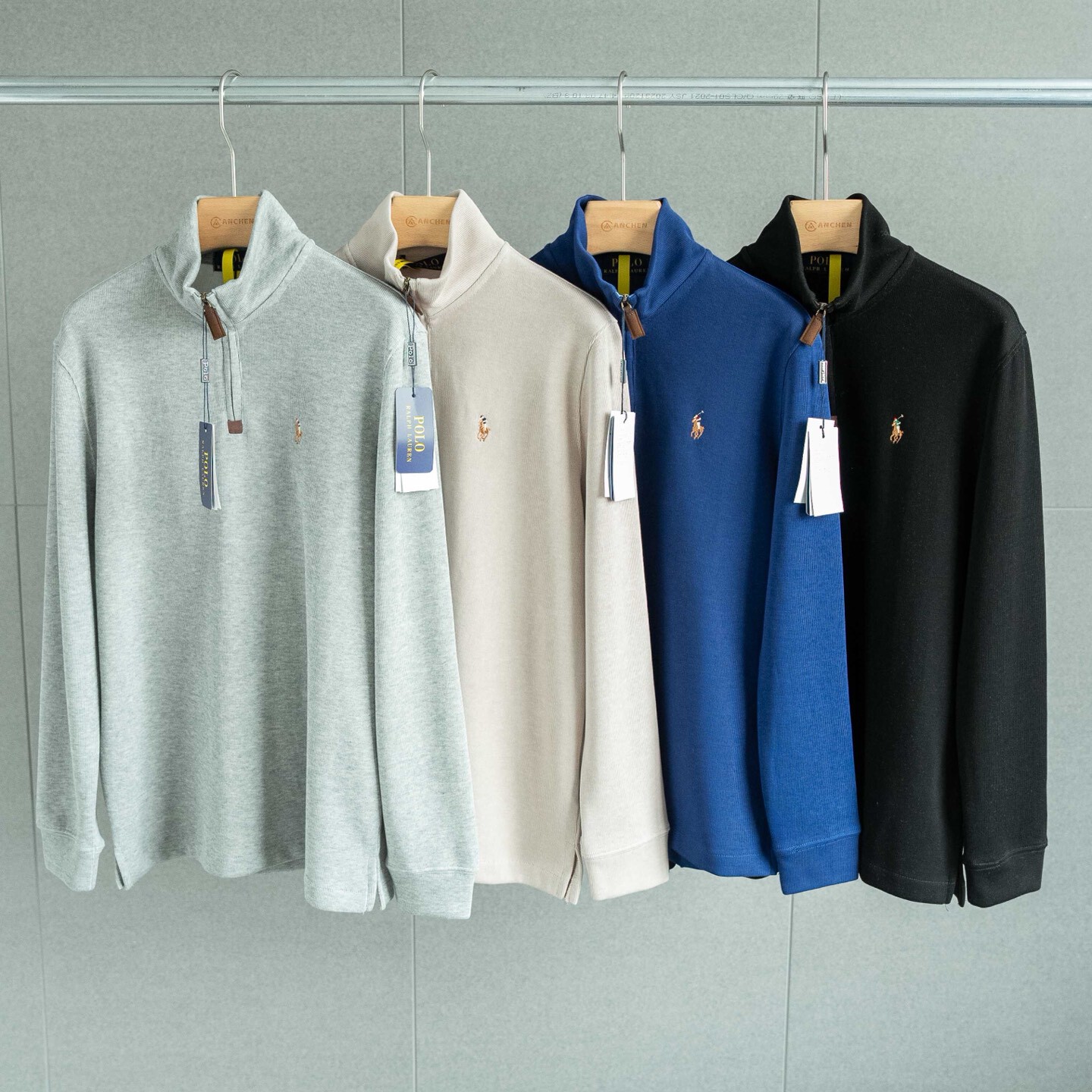 [Polo] 폴로 랄프로렌 에스테이트 리브 쿼터 지퍼 풀오버