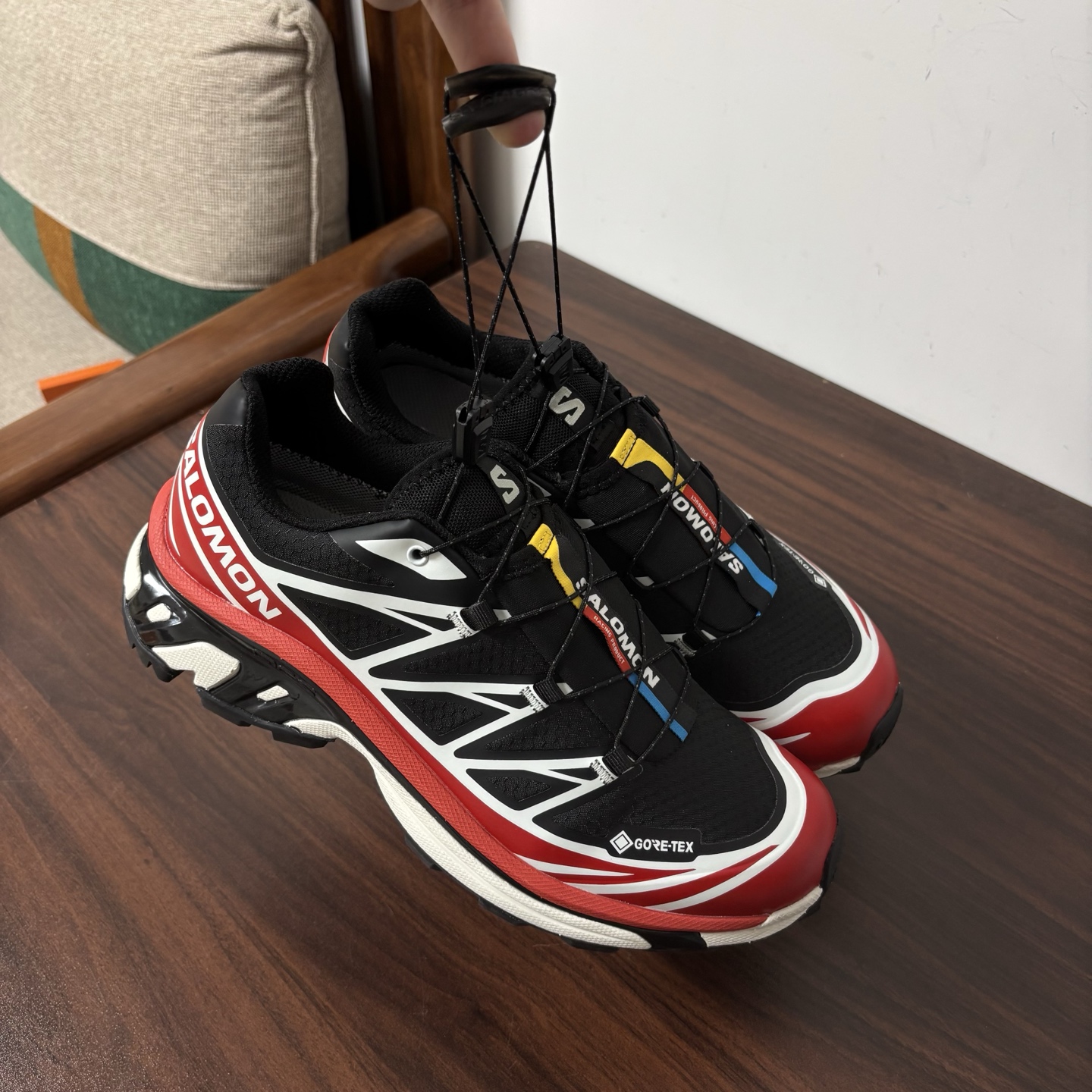 [Salomon] 살로몬 XT-6 고어텍스 블랙 플레임 스칼렛