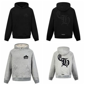[CHROME HEARTS] 크롬하츠 CH 로고 패치 자수 후드