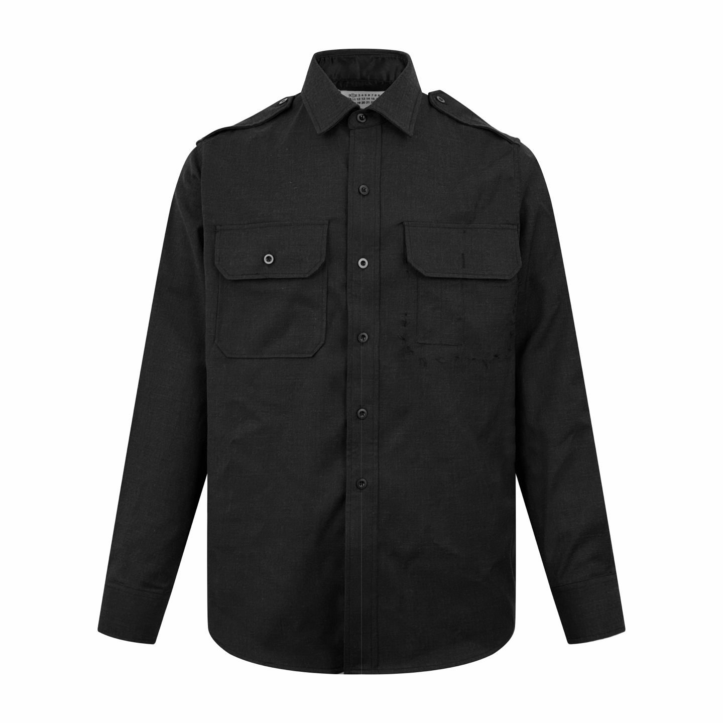 [Maison Margiela] 메종 마르지엘라 슬레이트 울 셔츠