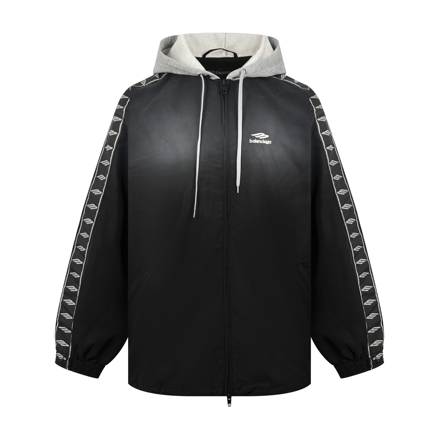 [Balenciaga] 발렌시아가 스트라이프 라지 핏 트랙수트 재킷