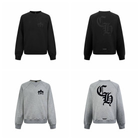 [Chrome Hearts] 크롬하츠 나일론 세메터리 크로스 패치 CH 백 로고 스웨트셔츠