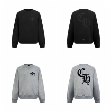 [Chrome Hearts] 크롬하츠 나일론 세메터리 크로스 패치 CH 백 로고 스웨트셔츠