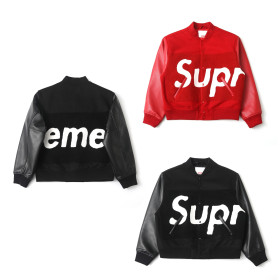 [Supreme] 슈프림 빅 로고 샤닐 바시티 자켓