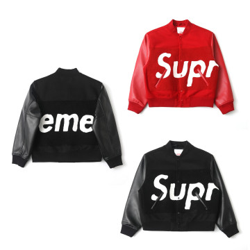 [Supreme] 슈프림 빅 로고 샤닐 바시티 자켓