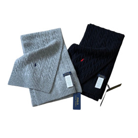 [POLO] 폴로 랄프로렌 포니 케이블 니트 울 스카프