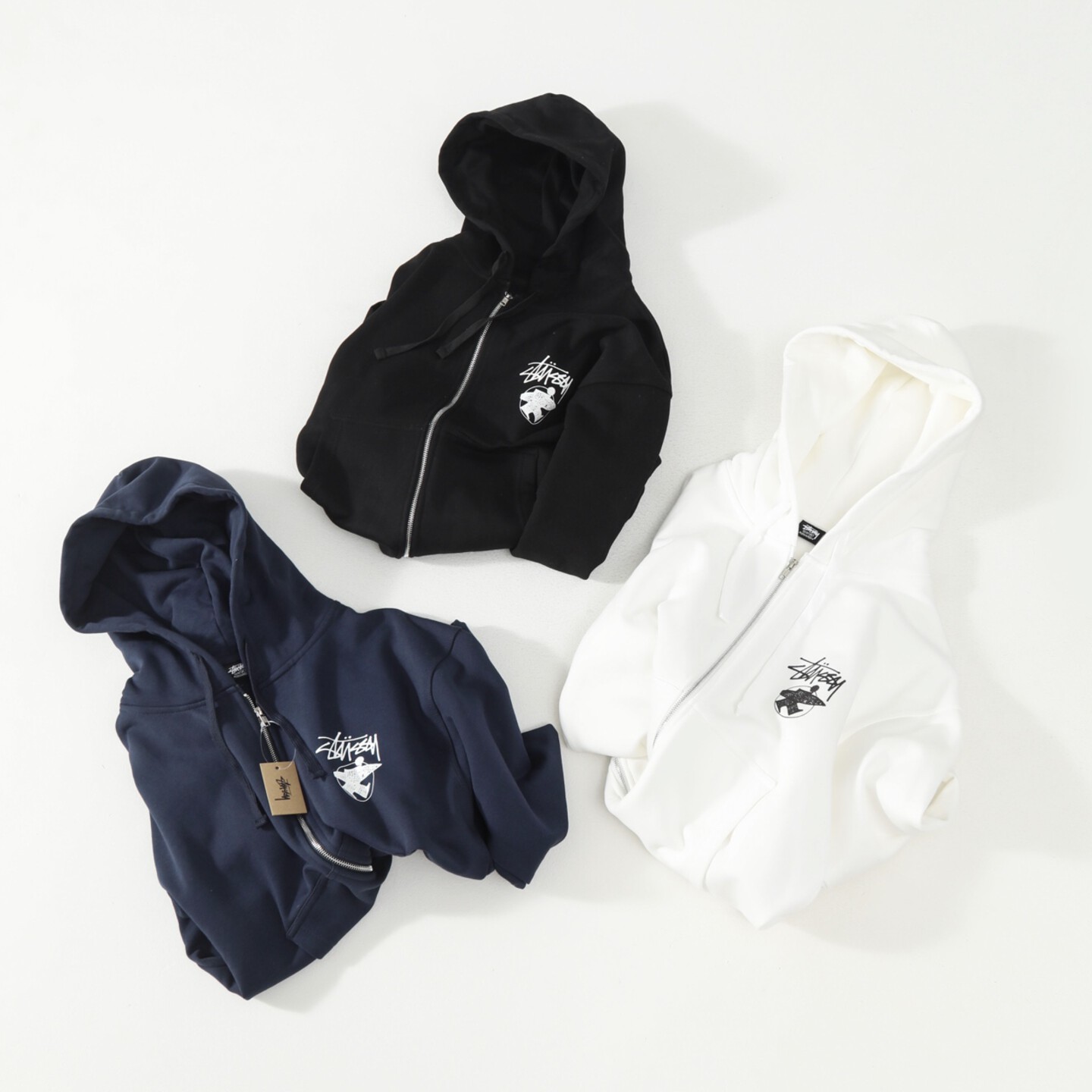 [Stussy] 스투시 롱 하울 집 후디