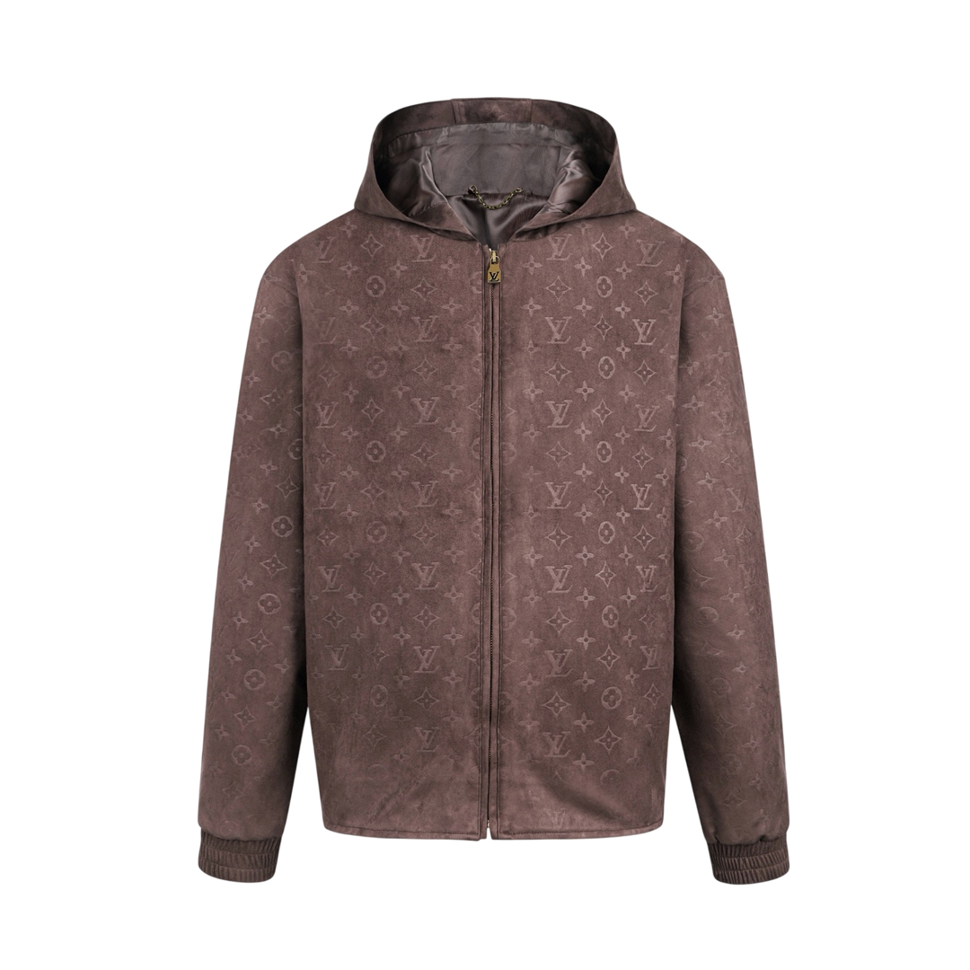 [LOUIS VUITTON] 루이비통 모노그램 엠보스드 스웨이드 후디