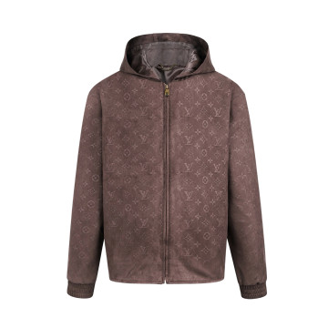 [LOUIS VUITTON] 루이비통 모노그램 엠보스드 스웨이드 후디