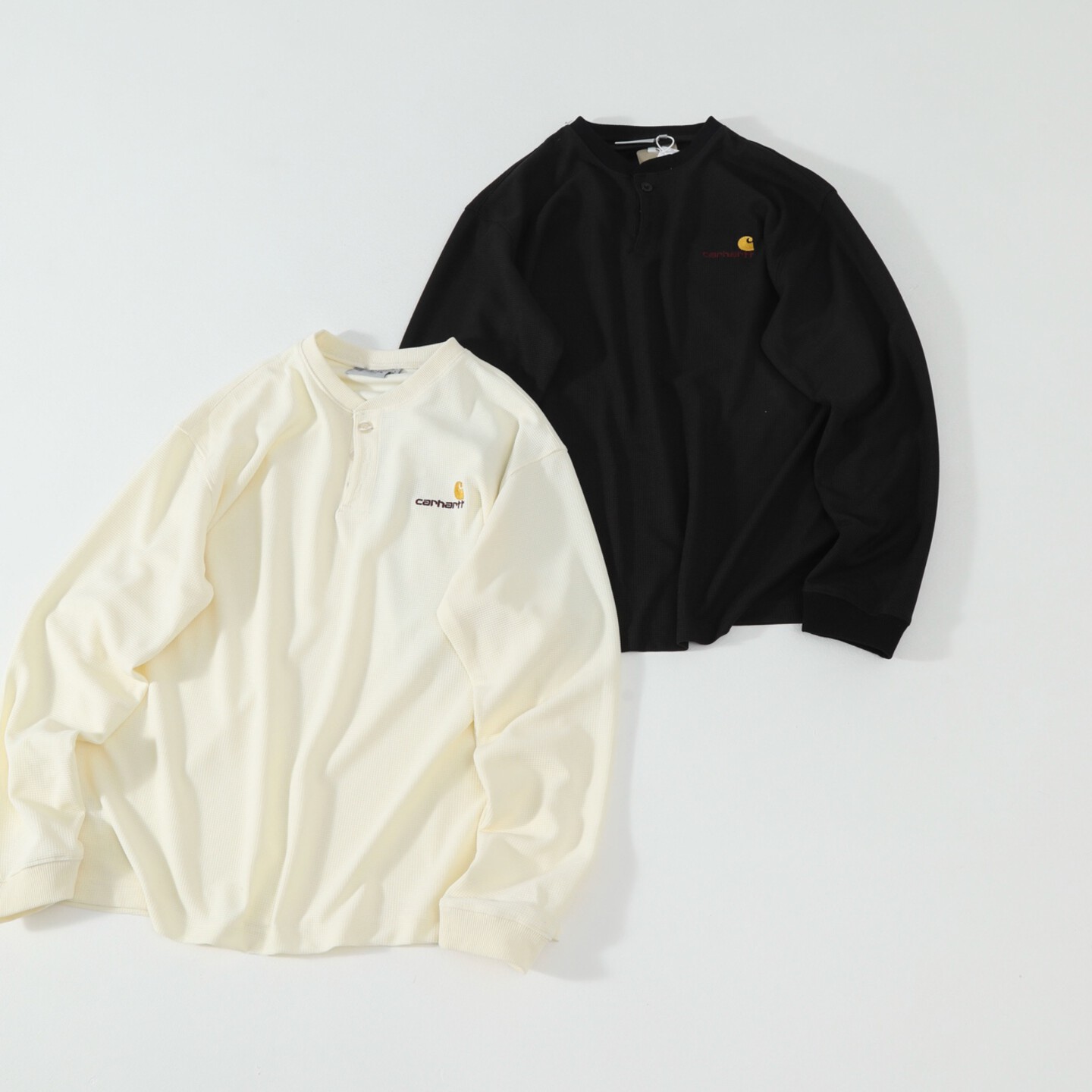 [Carhartt] 칼하트 WIP 롱슬리브 와플 헨리넥 티셔츠