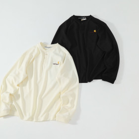 [Carhartt] 칼하트 WIP 롱슬리브 와플 헨리넥 티셔츠