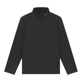 [PRADA] 프라다 트라이앵글 로고 스트레치 터틀넥 긴팔 티셔츠