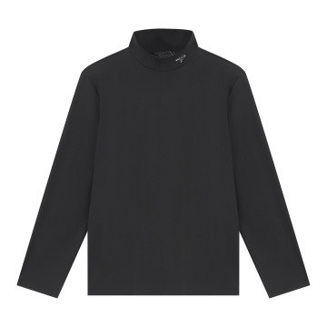 [PRADA] 프라다 트라이앵글 로고 스트레치 터틀넥 긴팔 티셔츠