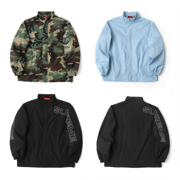 [Supreme] 슈프림 스펠아웃 자수 립스탑 트랙 자켓