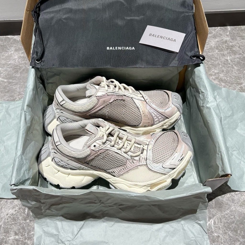 [Balenciaga] 발렌시아가 스테이플러 러너 스니커즈 -베이지