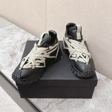 [Moncler x Rick Owens] 몽클레어 x 릭 오웬스 트레일그립 메가레이스 레더 스니커즈